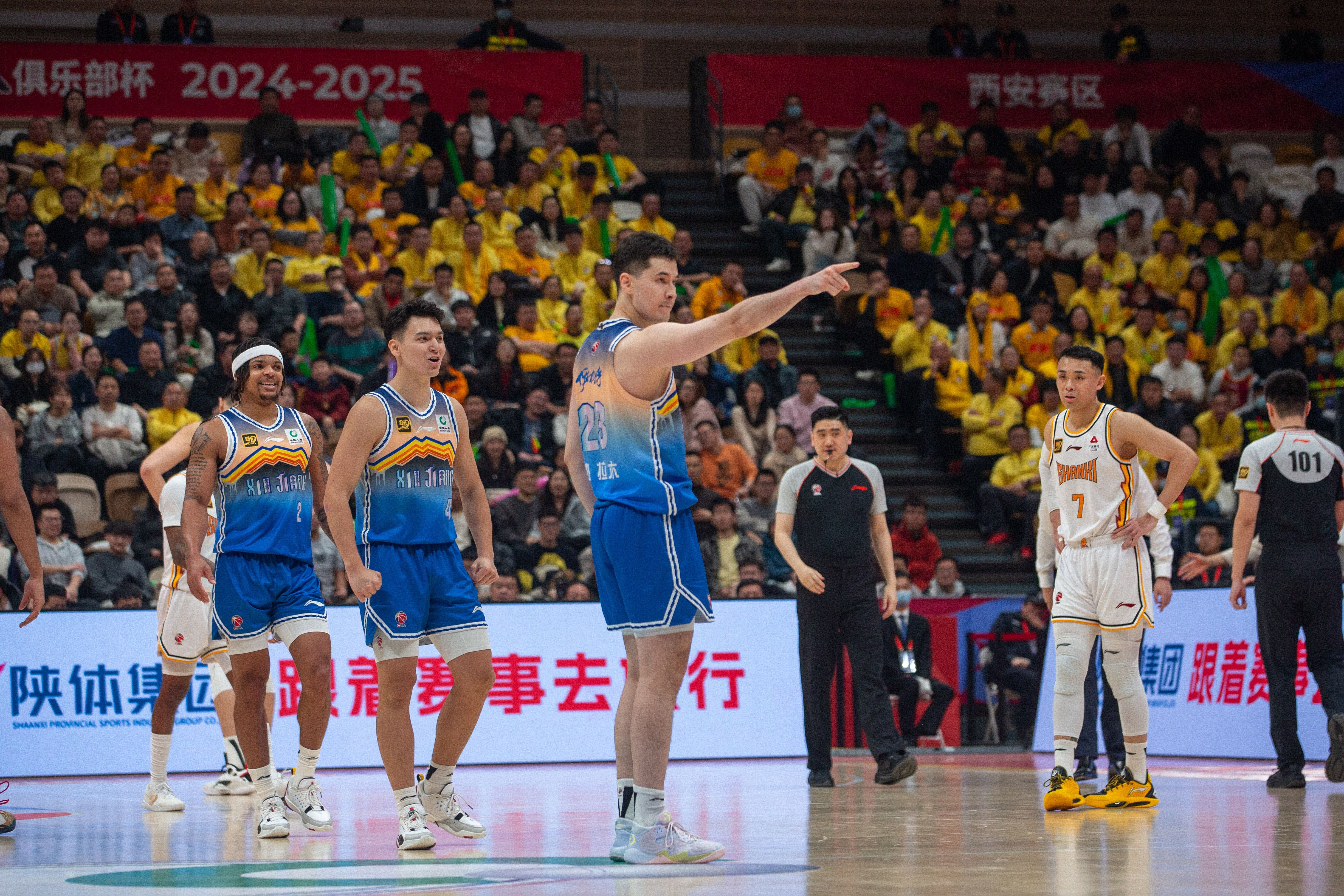 新疆队大胜山西男篮，迎来两连胜